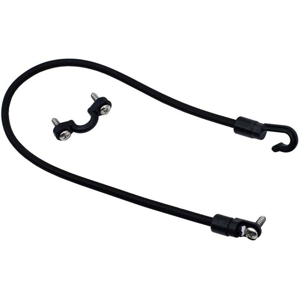 Fishing Kayak Rod Holder - 調整可能なボート用釣りロッド固定ストラップ、デッキ取り付け式、伸縮性のあるロッドホルダー、固定バックル、18インチ、カヤック、釣り用ロープ、カヌー、ヨット用。
