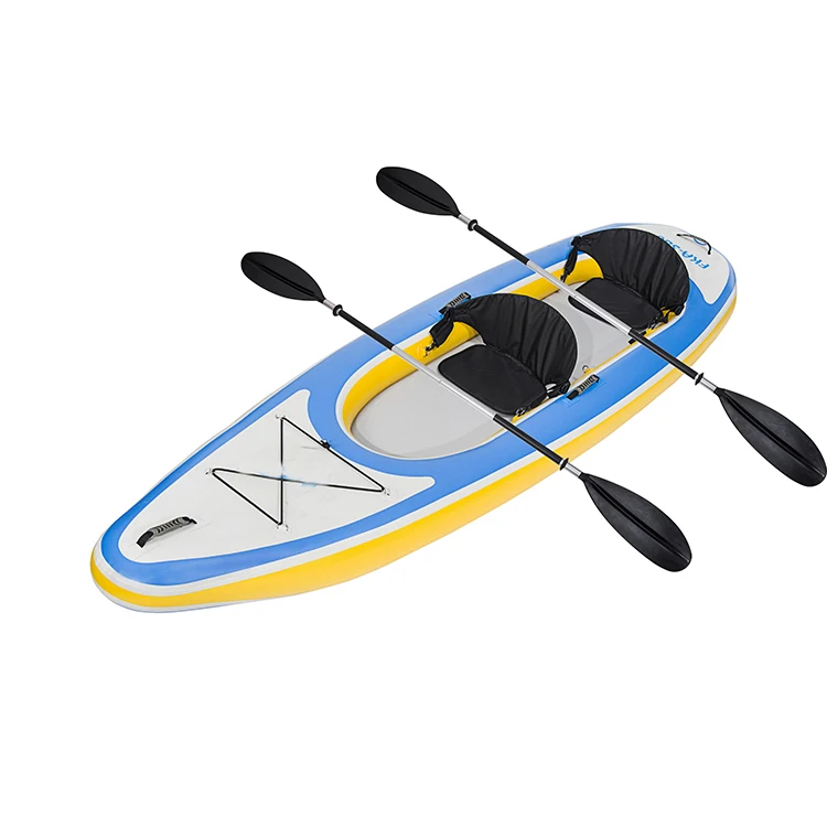 2 人の工場カスタマイズされた釣りカヌー手漕ぎボートインフレ - Fishing Kayak Paddle のレビューと価格