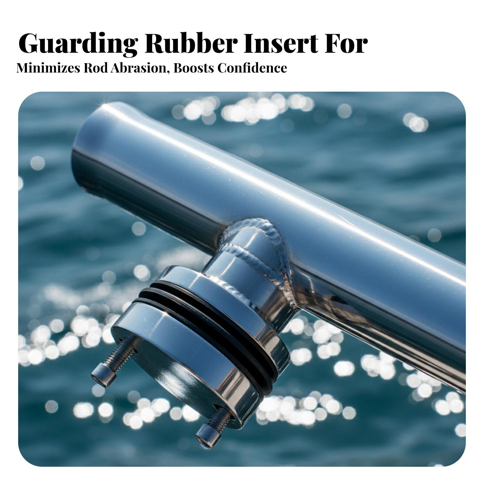 クランプ式のボート用ロッドホルダー。316ステンレス製で、角 - Fishing Kayak Rod Holder のレビューと価格