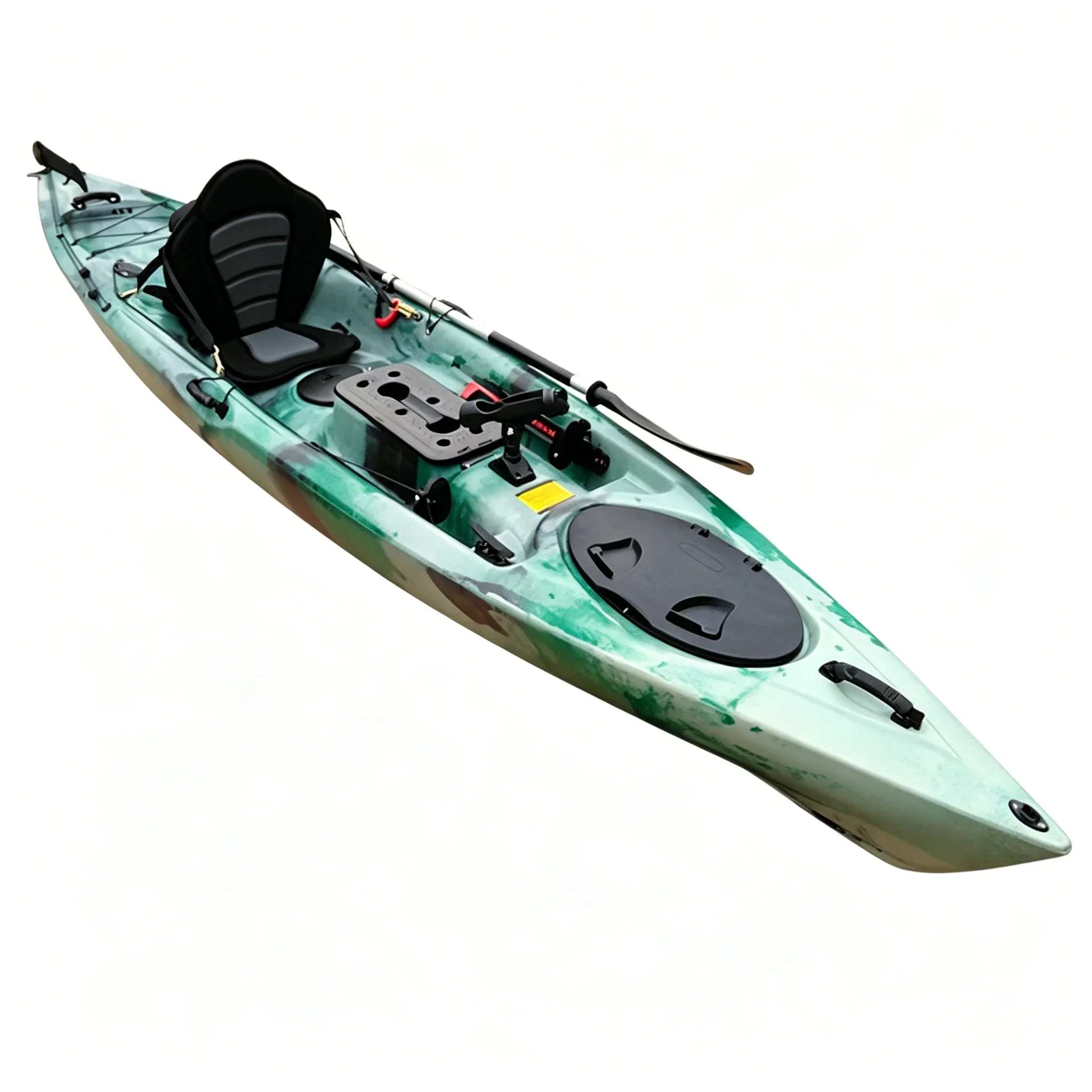 一人用ポリエチレン製ペダル駆動式釣り用カヤック。ロッドホルダ - Fishing Kayak Rod Holder のレビューと価格